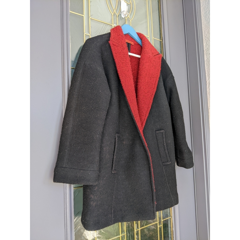 GOOP Alice + Olivia wool boucle contrast coat SMALL - Picture 4 of 7